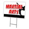Signmission Martial Arts Yard Sign & Stake outdoor plastic coroplast window, C-1216-DS-Martial Arts C-1216-DS-Martial Arts - alternate 1